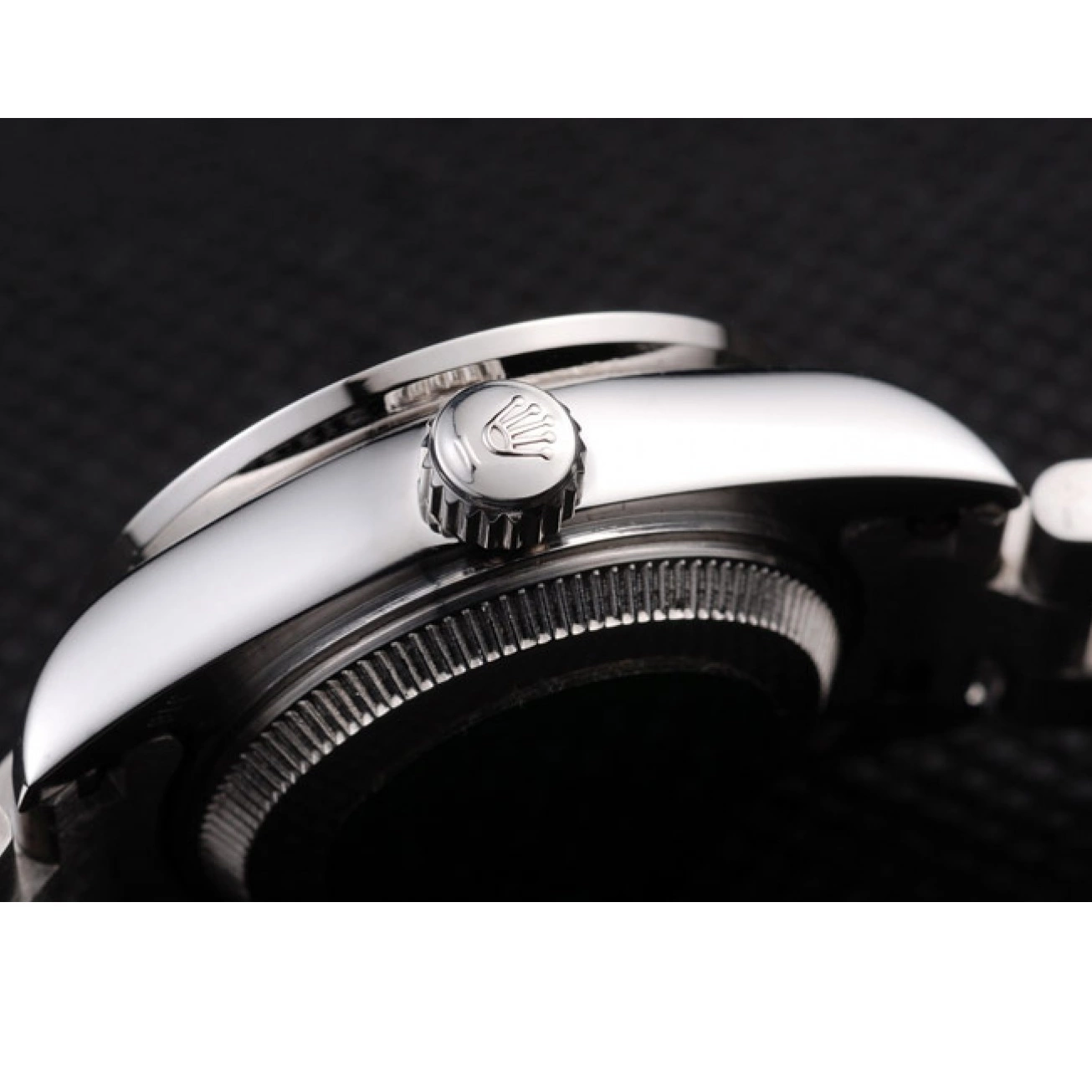 MiroTime 0710 Rolex Datejust Polished Stainless Steel Silver Flowers Dial Diamond Plated 98082